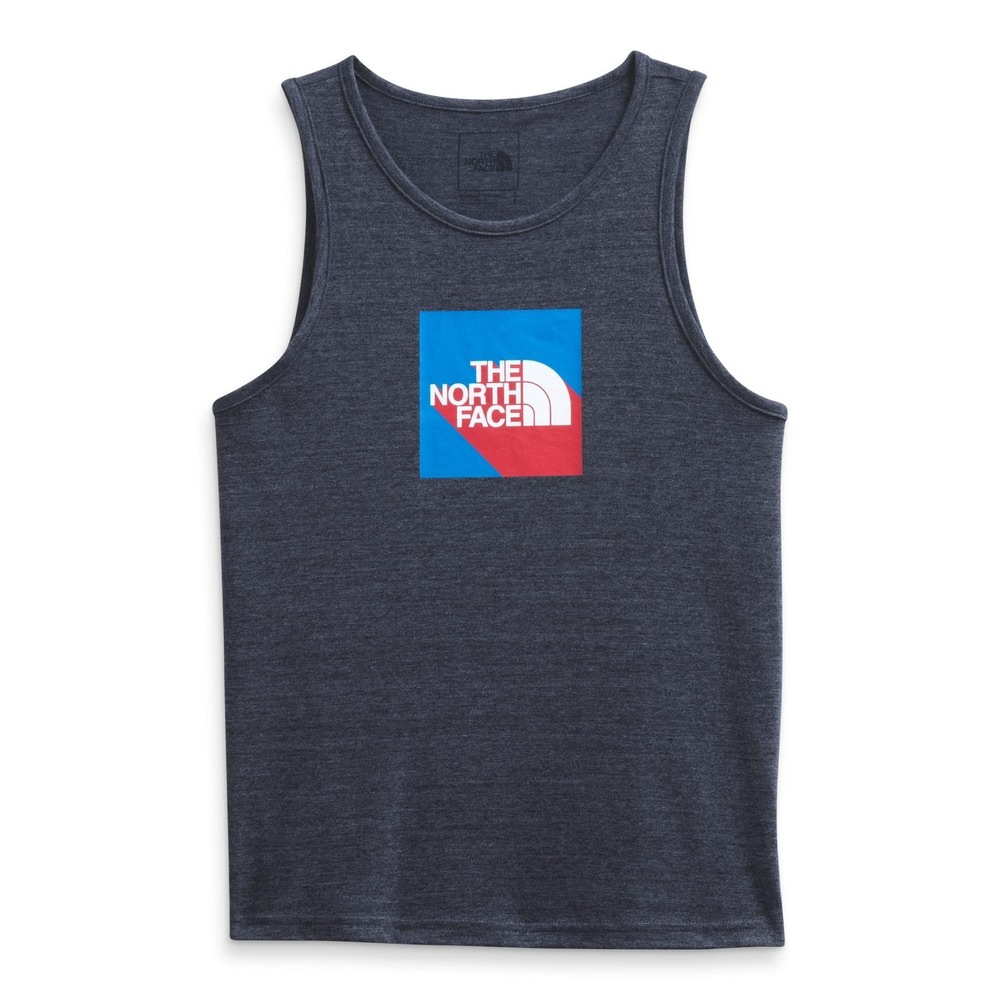 The North Face Americana Tri-Blend Tank Top, Aviator Navy Heather, Size Large